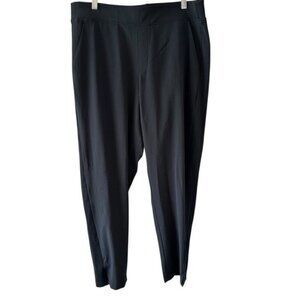 Cobble Lane Women’s Pants Size Large Black High Rise Pull-On Lightweight Trouser